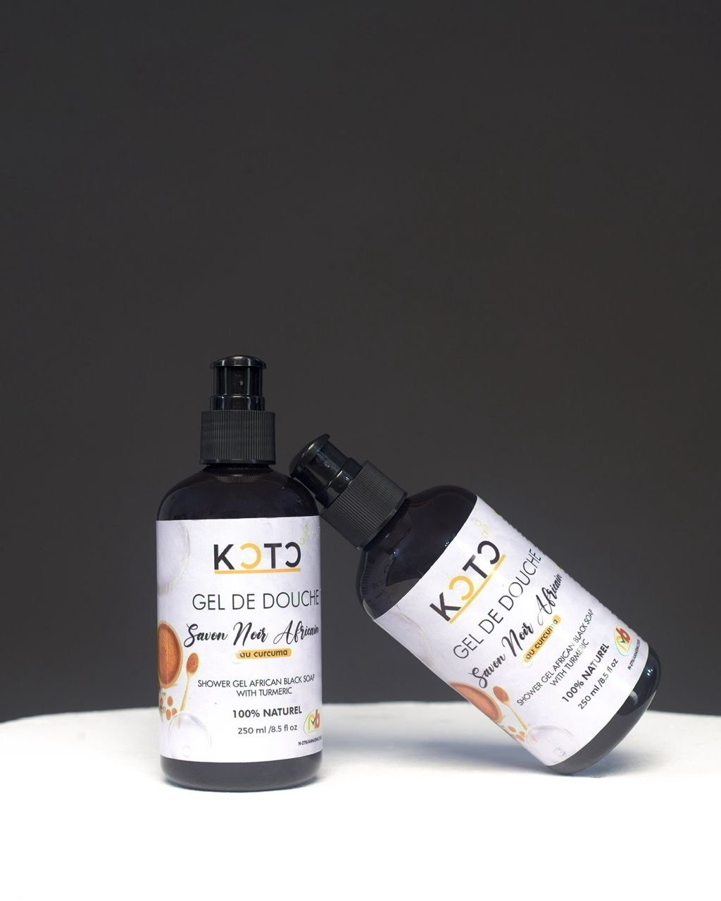 Gel de douche savon noir KÔTÔ curcuma